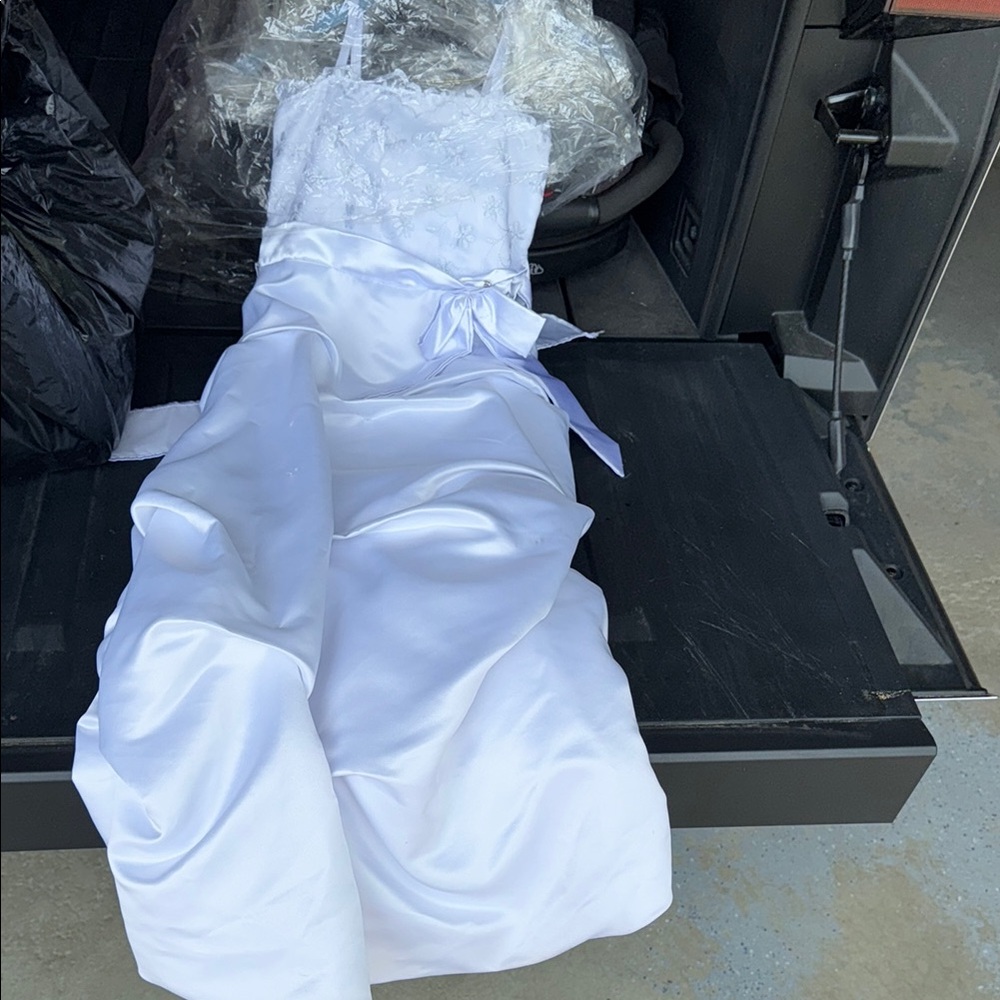 Elegant White Kids Dress